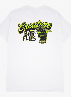 【代购】市井店 Creature 美版潮牌嘻哈街舞滑板Barfly圆领T恤