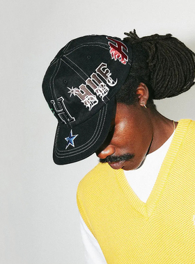 【代购】市井店 HUF 美版潮牌嘻哈街舞滑板Mashup复古刺绣棒球帽