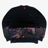 现货 市井店 Visual 美版 潮牌嘻哈街舞滑板City涂鸦圆领卫衣