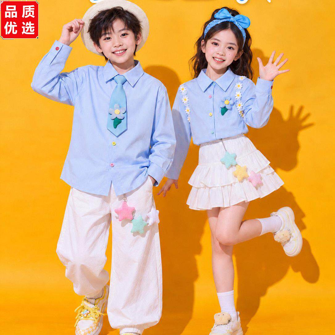国庆儿童学院风演出服小图片