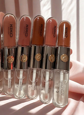 KIKO双头水光镜面/哑光唇釉透明唇蜜玻璃唇女不易沾杯掉色#103