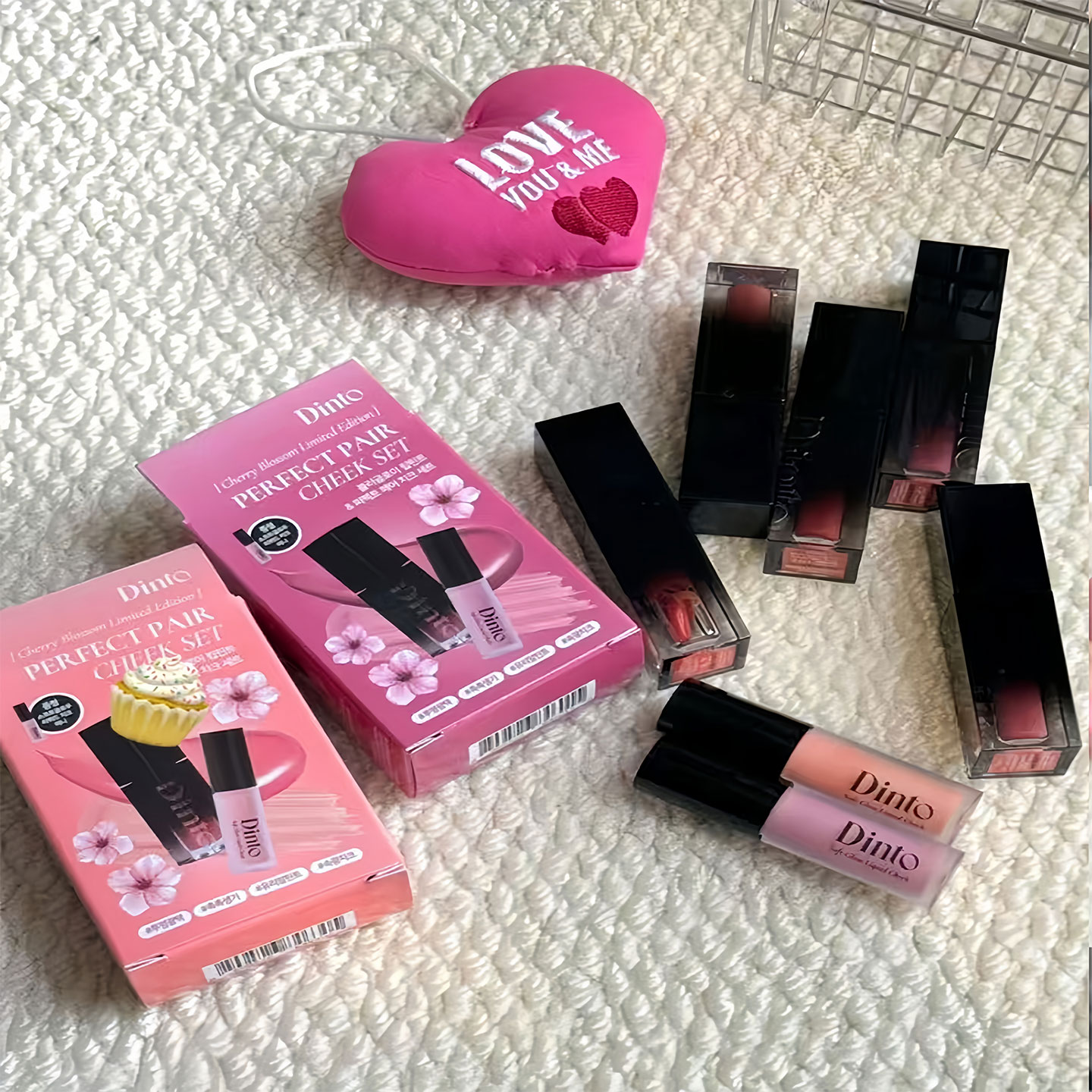 Dinto樱花限定水光唇釉+液体腮红