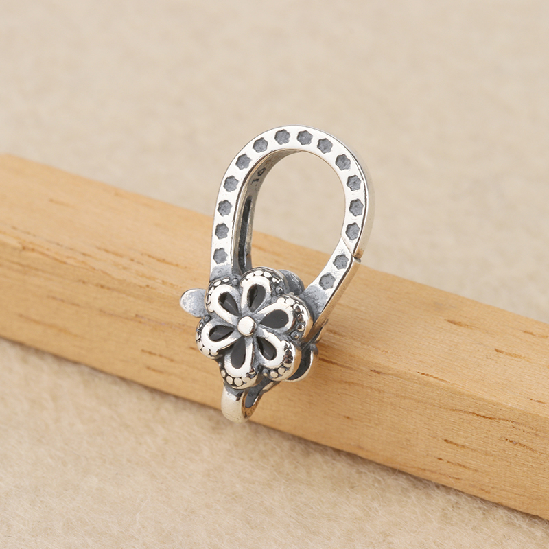 S925银扣项链锁扣纯银手链扣