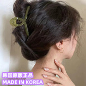 高质感发夹 中号加大号后脑勺发卡马尾夹子 韩国简约交叉盘发抓夹