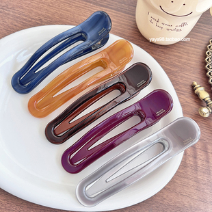 韩国进口France金标横款大号高品质加厚盘发横夹鸭嘴夹马尾夹发夹