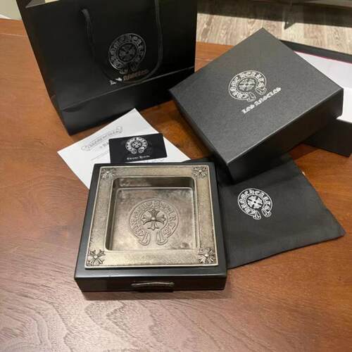 现货潮牌罗心托盘黑色烟灰缸