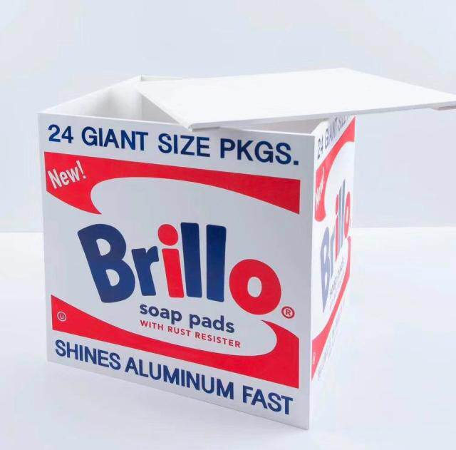 预安迪沃霍尔brillo box《布里洛盒子》肥皂盒收纳箱凳子潮流摆件