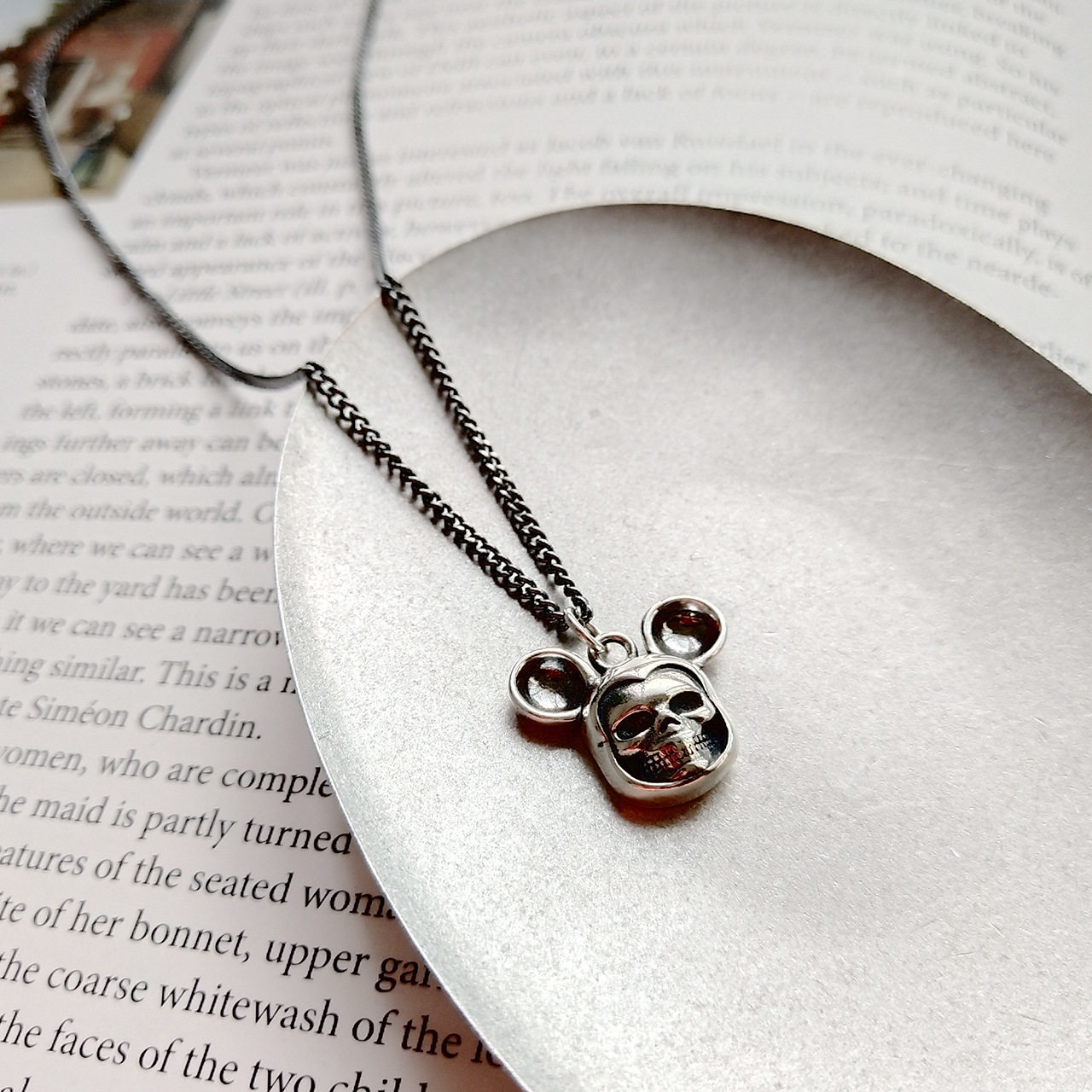 Silver ornament Hip hop Retro Mickey Skull Do the old Diablo s925 Sterling Silver Necklace men and women lovers gift Trendsetterin the Accessories/Fashion Jewelry, Necklace  category - from Buy2taobao.com to provide professional Taobao agent buy service