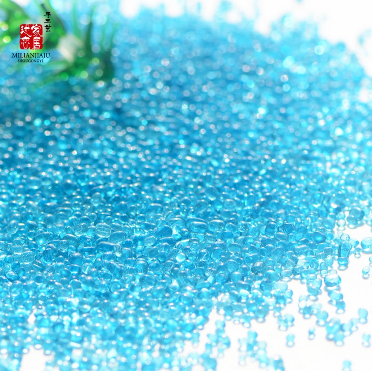 玻璃琉璃珠玻璃砂鱼缸微景观造景装饰幻彩珠DIY创意桌面简约浪漫