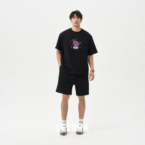 LEZORA华夫格速干抗皱松紧腰短裤