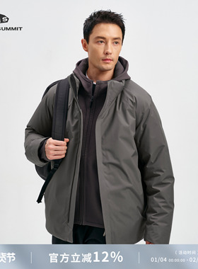 GRAY SUMMIT东丽Dermizax三层压胶90白鹅绒商鸟euler羽绒服男