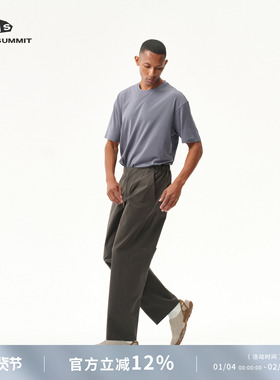 GRAY SUMMIT 稀缺15.5微米黄金羊毛 抗菌排汗商鸟FRAME 短袖T恤男