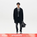 LEZORA 性张力拉满！秋冬双面山羊绒微廓中长款羊绒毛呢大衣男