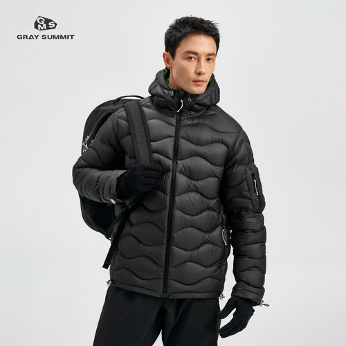 GRAYSUMMIT白鹅绒连帽羽绒服