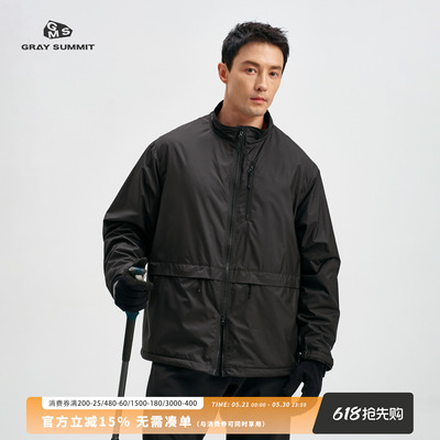 GRAYSUMMIT网眼抓绒OCTA立领夹克