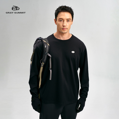 GRAYSUMMIT速干天丝羊毛长袖T恤