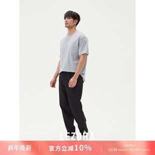 air皱缩面料松紧腰中缝宽松收口休闲裤 进口Proshell 限时特价