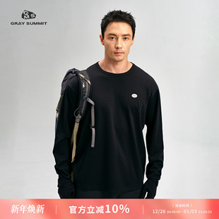 T恤男女 立裁户外圆领长袖 GRAY SUMMIT抗菌速干天丝美丽奴羊毛