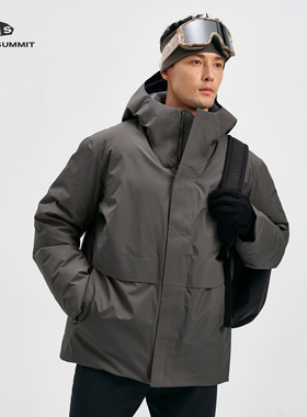 GRAY SUMMIT东丽dermizax三层压胶廓形商鸟sorin连帽鹅绒服男