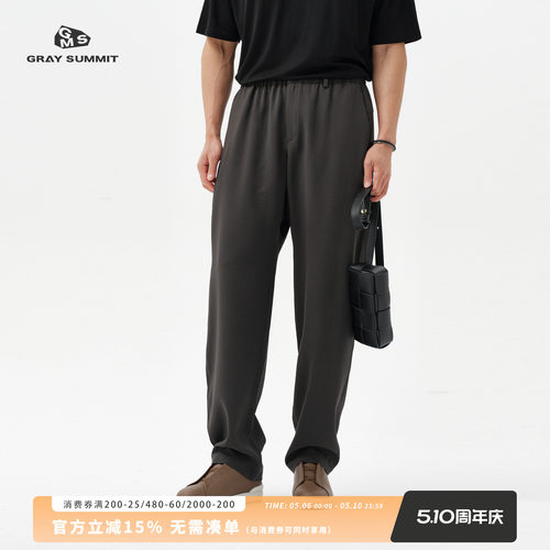 夏季薄款宽松直筒休闲裤男