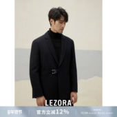 外套男 眼镜蛇扣平驳领西装 限时特价 高定蓬松斜纹羊毛面料