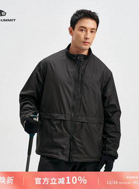 GRAY SUMMIT日本网眼抓绒OCTA! 东丽轻量超暖防泼水立领夹克男