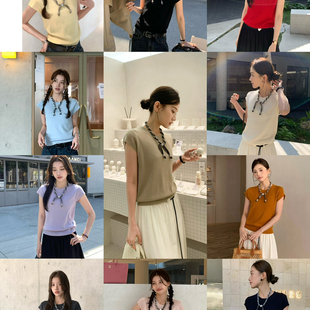 ZY GODDESS-返单王简约高级桑蚕丝百搭针织衫(配丝巾圈)(含5羊毛