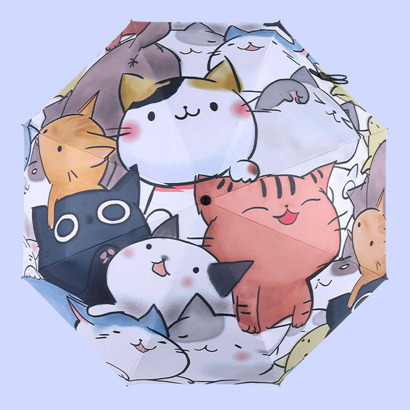 少女心三折叠ins风晴雨太阳伞