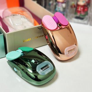 星巴克lofree洛斐联名玫瑰金经典 绿无线鼠标蓝牙可充电笔记本ipad