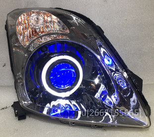 适用于雨燕大灯总成改装双光透镜天使眼恶魔眼雨燕透镜大灯总成