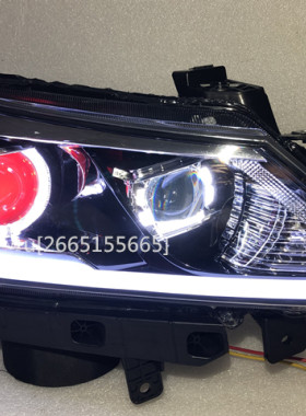 适用于宝骏310 310w大灯总成改装双光透镜LED天使眼恶魔眼日行灯