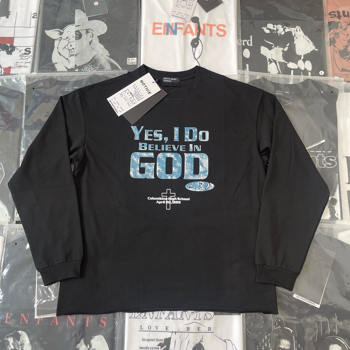 【纯原顶版】ERD忧郁的富二代标语我相信纯棉长袖卫衣T恤男女外套