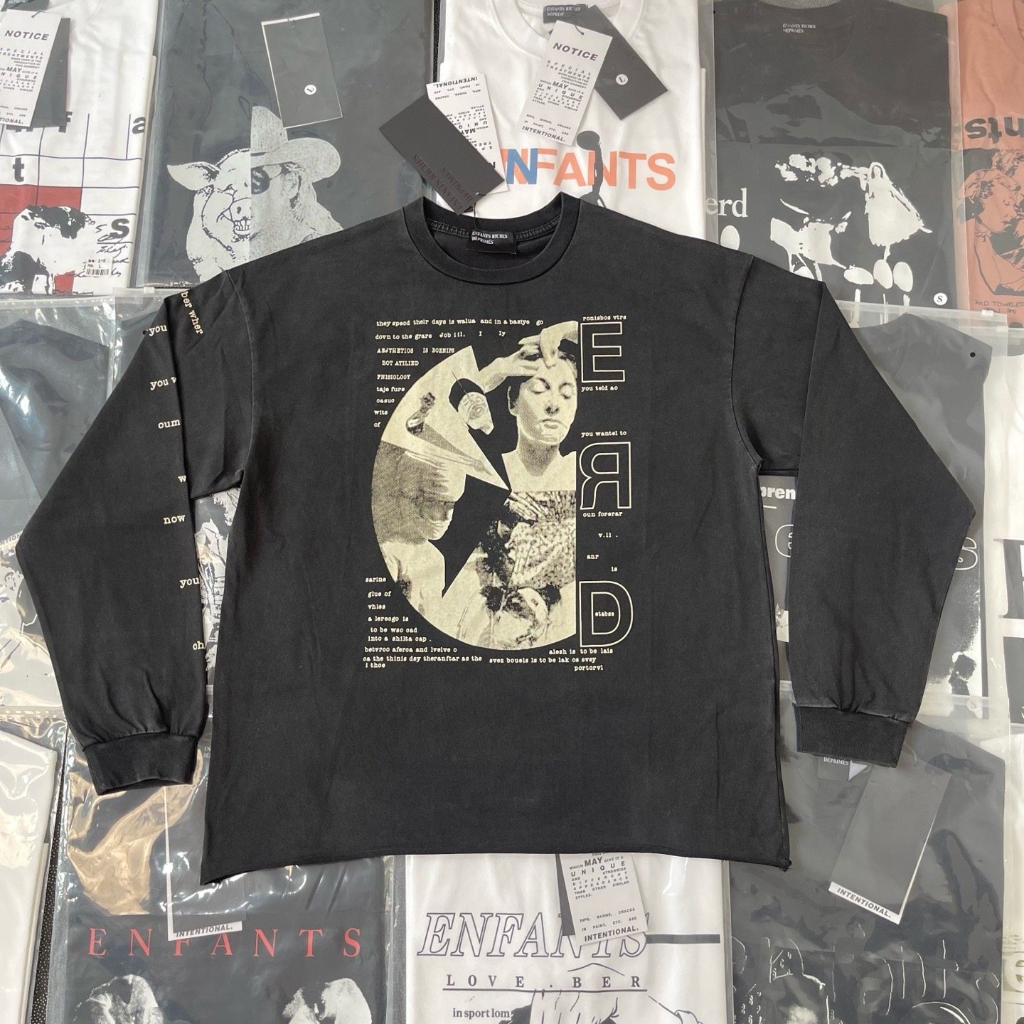 【纯原顶版】ERD忧郁的富二代迷茫女孩纯棉长袖卫衣T恤男女外套