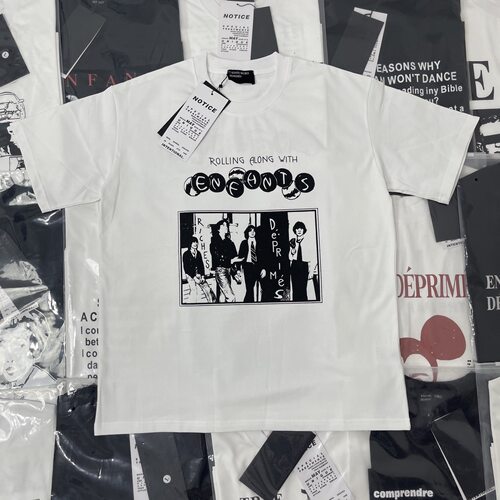 纯原顶板 ERD忧郁的富二代演出男孩纯棉圆领字母印花短袖T恤男女