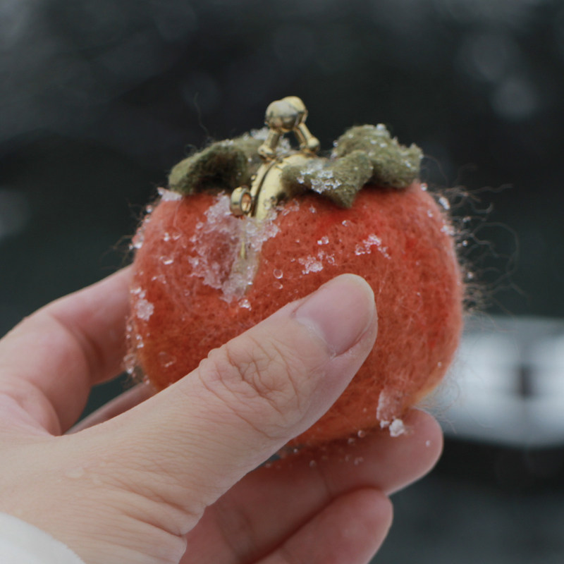 KUN.糖霜小柿子 柿子包 亲子包包 项链包 迷你包 儿童包