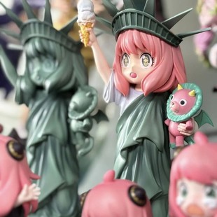 间谍过家家GK自由女神阿尼亚手办阿妮娅礼物动漫创意机箱桌面摆件