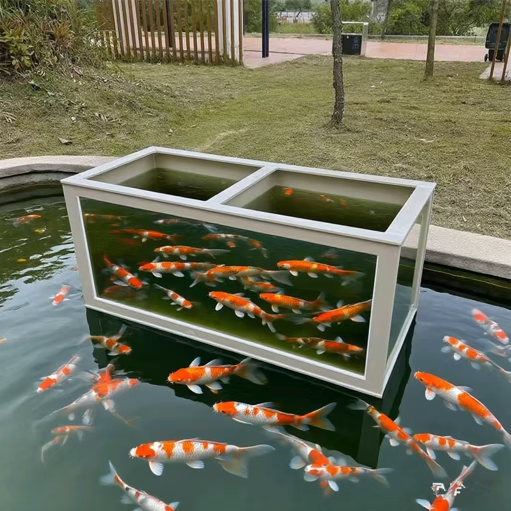 定做鱼缸定制超白玻璃锦鲤鱼池箱