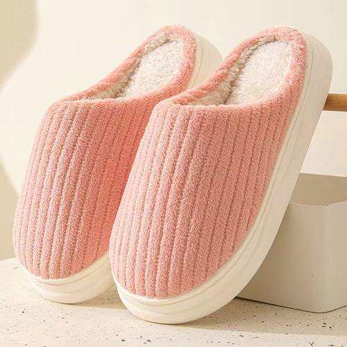 棉拖鞋女冬季室内防滑耐磨软底保暖家用情侣居家秋冬季棉拖鞋男士