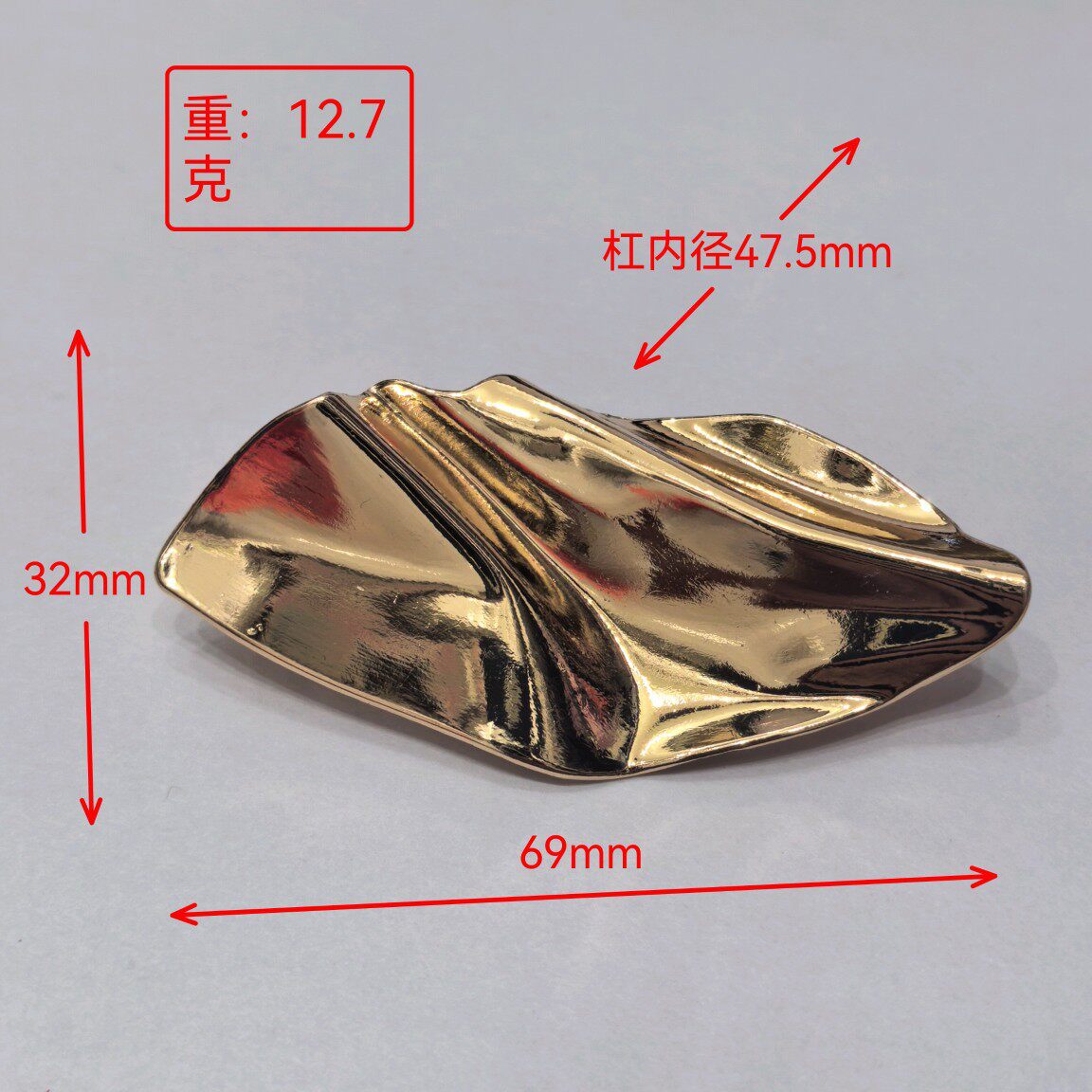 树叶新款合金金属胸前连接扣时尚内衣泳衣装饰扣子异形不规则合金