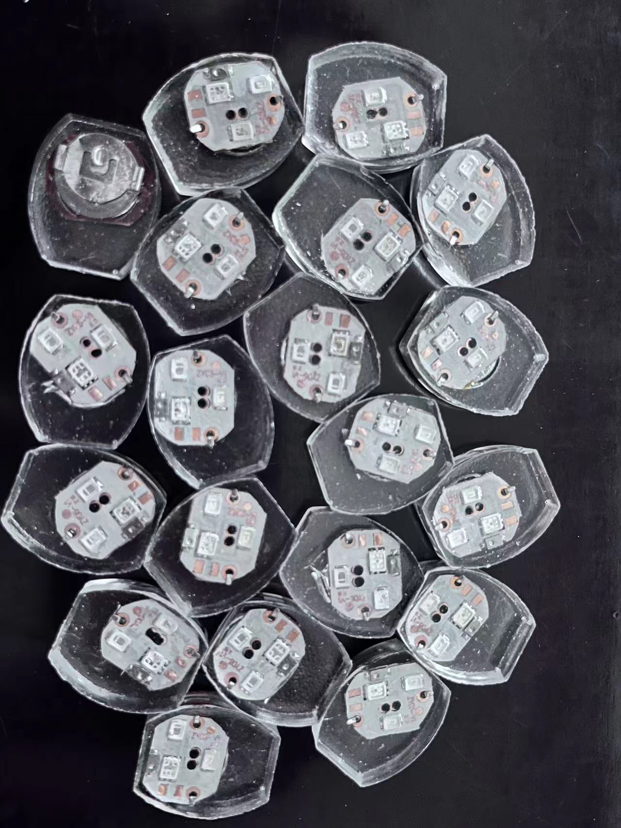 防水LED震动闪光灯闪光片灯碰撞亮衣服灯鞋灯DIY灯芯拍打亮发光灯