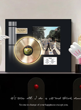 蓝牙音响CD专辑装饰画创意摆件黑胶唱片立体高级感小众客厅挂画