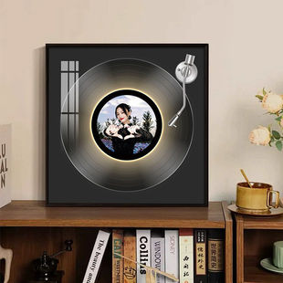张韶涵周边专辑黑胶唱片装饰画蓝牙音响发光挂画客厅电视柜摆件画