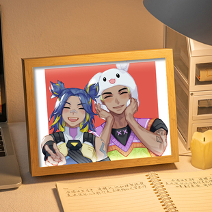 盖可周边无畏契约灯光画瓦罗兰特皮蛋小夜灯电竞房网吧游戏摆件