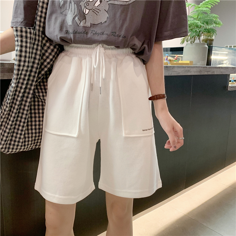 Real shot of women in loose casual shorts