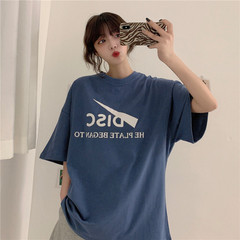 實拍短袖恤女新款夏季韓版寬鬆學生潮上衣服