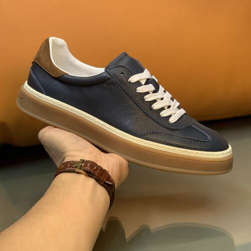 德训鞋真皮透气英伦风休闲鞋