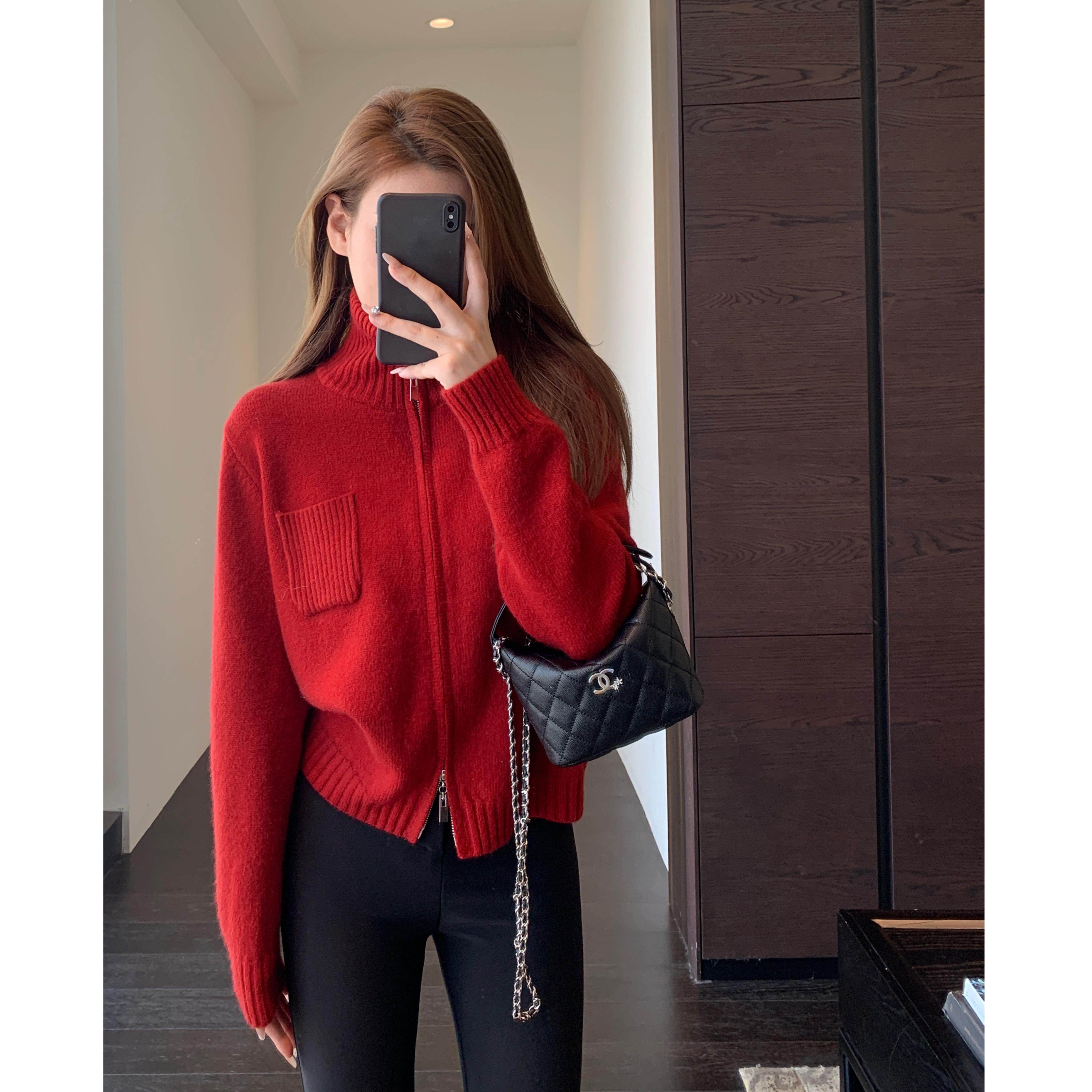 AMR UU◆慵懒时髦 可外穿高领毛衣开衫厚外套女上衣2025新款秋冬,女装/女士精品,毛针织衫,淘宝优惠券,粉丝福利购,淘宝优惠卷