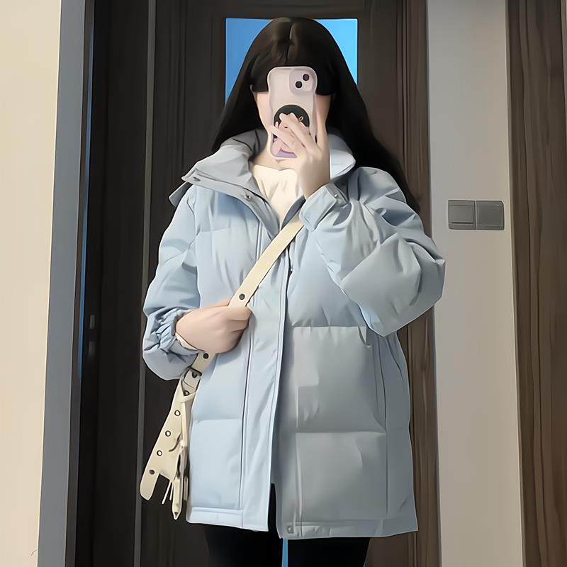 超好看连帽短款羽绒棉袄女加厚2025年新款宽松小个子洋气棉服棉衣,女装/女士精品,大码棉服,淘宝优惠券,粉丝福利购,淘宝优惠卷