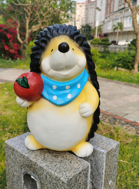 户外花园卡通动物小刺猬摆件阳台别墅幼儿园林造景观装饰品工艺品