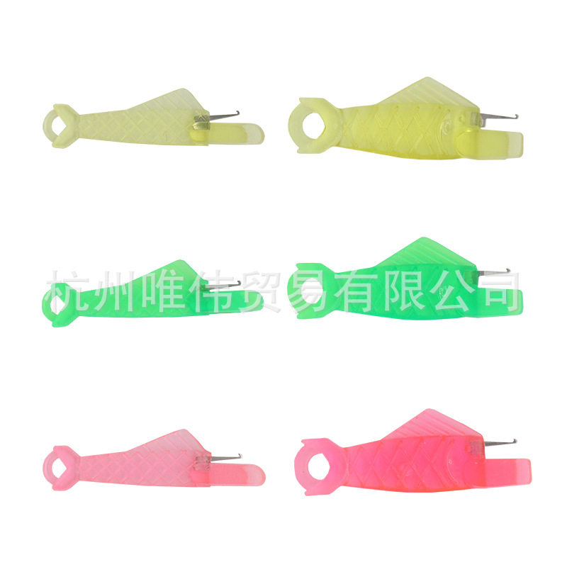 多用途便捷式迷你小鱼型穿线器 缝纫机穿针引线器针线套装配件